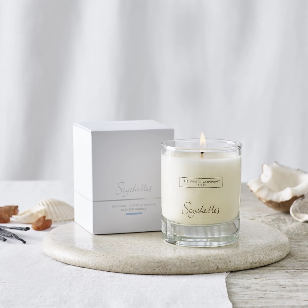 The White Company Seychelles Signature Candle NWT